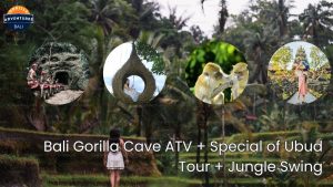 Discover the perfect blend of adventure, culture, and breathtaking scenery with the Bali Gorilla Cave ATV + Special of Ubud Tour + Jungle Swing