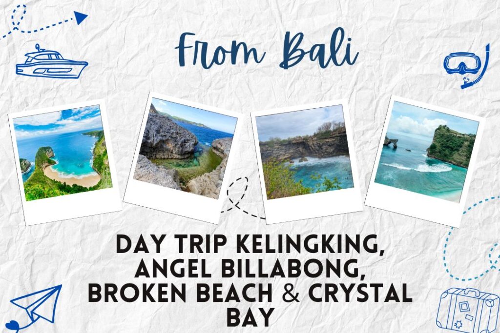 From Bali: Day Trip Kelingking, Angel Billabong, Broken Beach & Crystal Bay