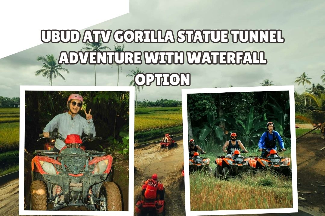 Ubud ATV Gorilla Statue Tunnel Adventure with Waterfall Option