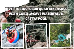 River Tubing, Ubud Quad Bike 450cc with Gorilla Cave Waterfall & Cretya Pool