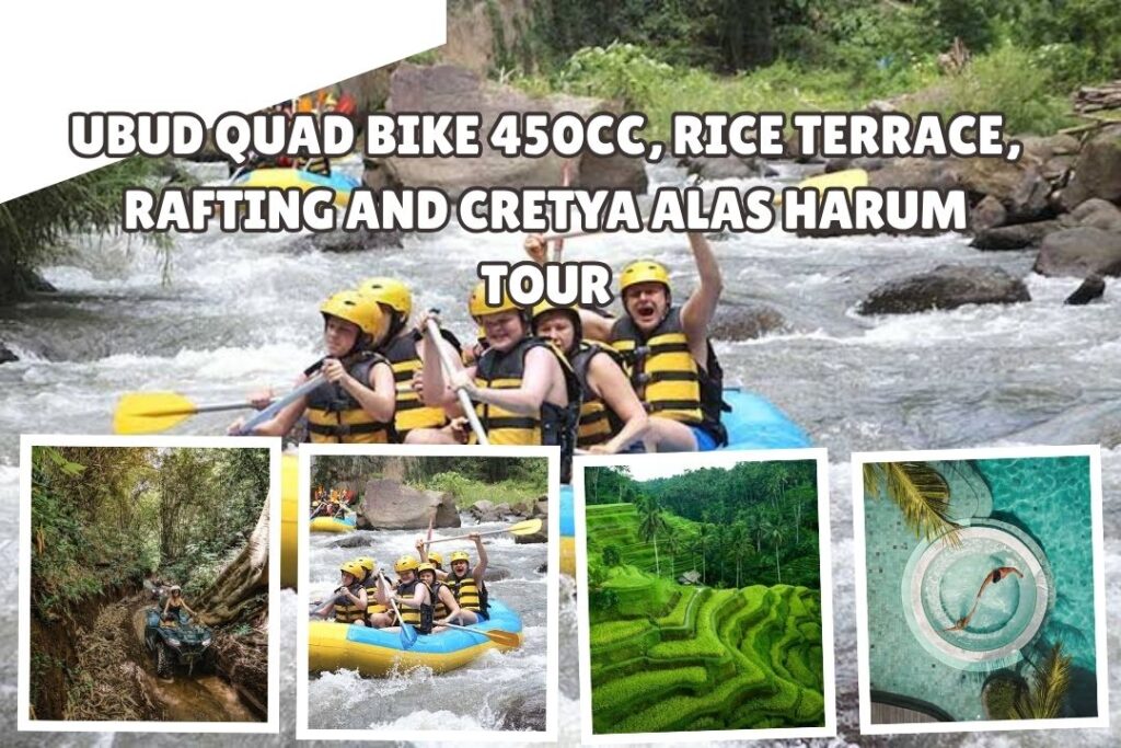 Ubud Quad Bike 450cc, Rice Terrace, Rafting and Cretya Alas Harum Tour