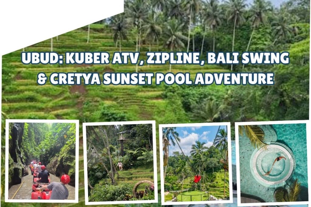 Ubud Kuber ATV, Zipline, Bali Swing & Cretya Sunset Pool Adventure